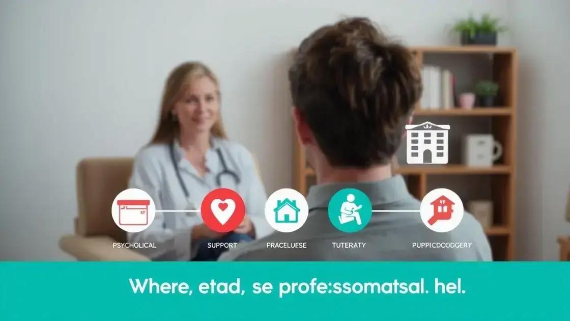 Quando e onde buscar ajuda profissional